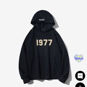 Emoil Great Because of Joy black 1977 hoodie L